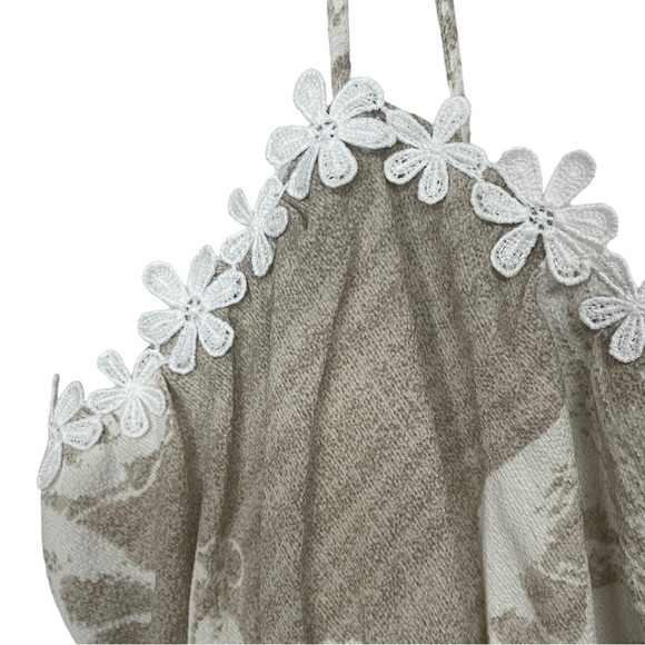 Saints & Secrets Mocha and White Floral Mini Sundress, NWT, Large - Picture 10 of 12